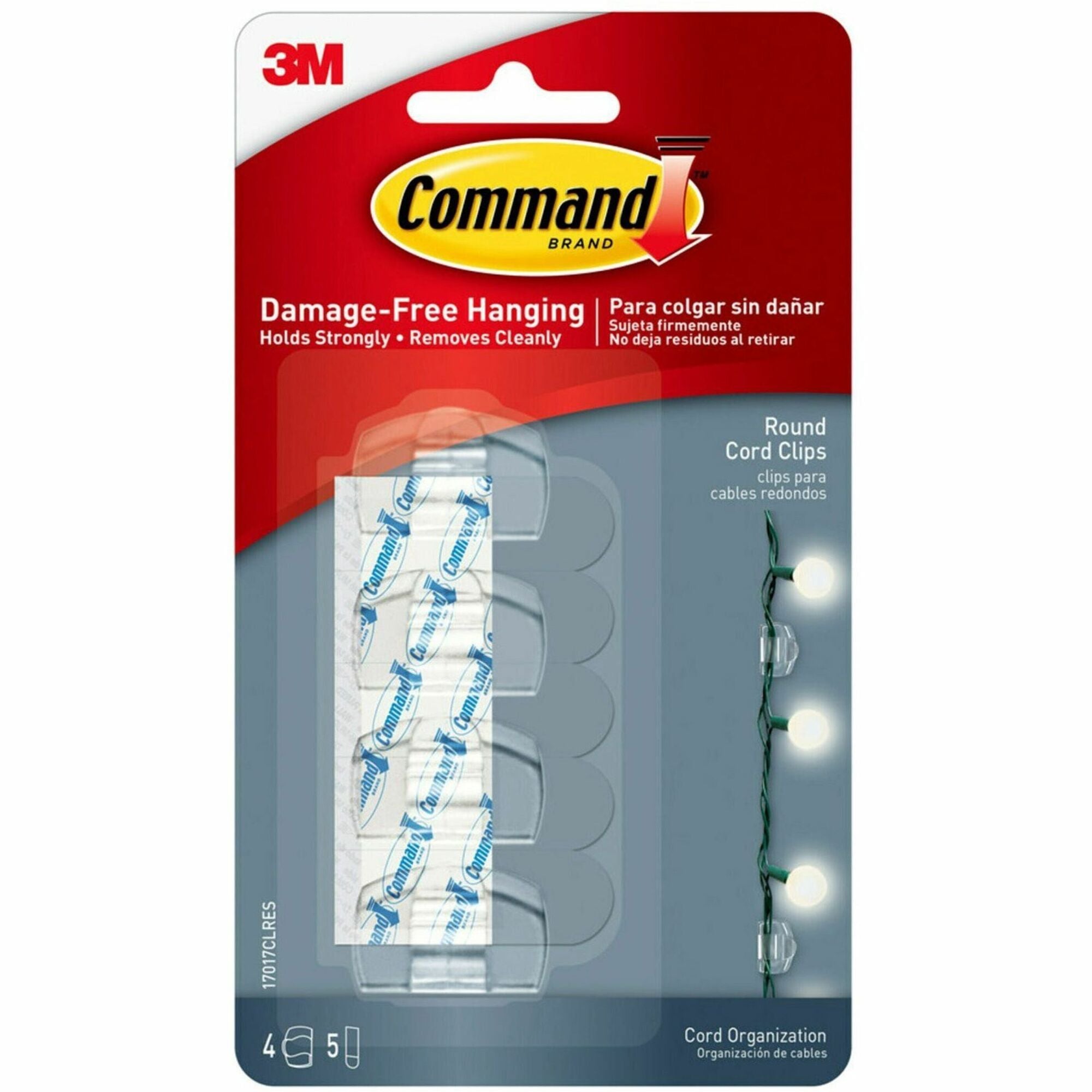 Cord Clip - Clear - 4 / Pack
