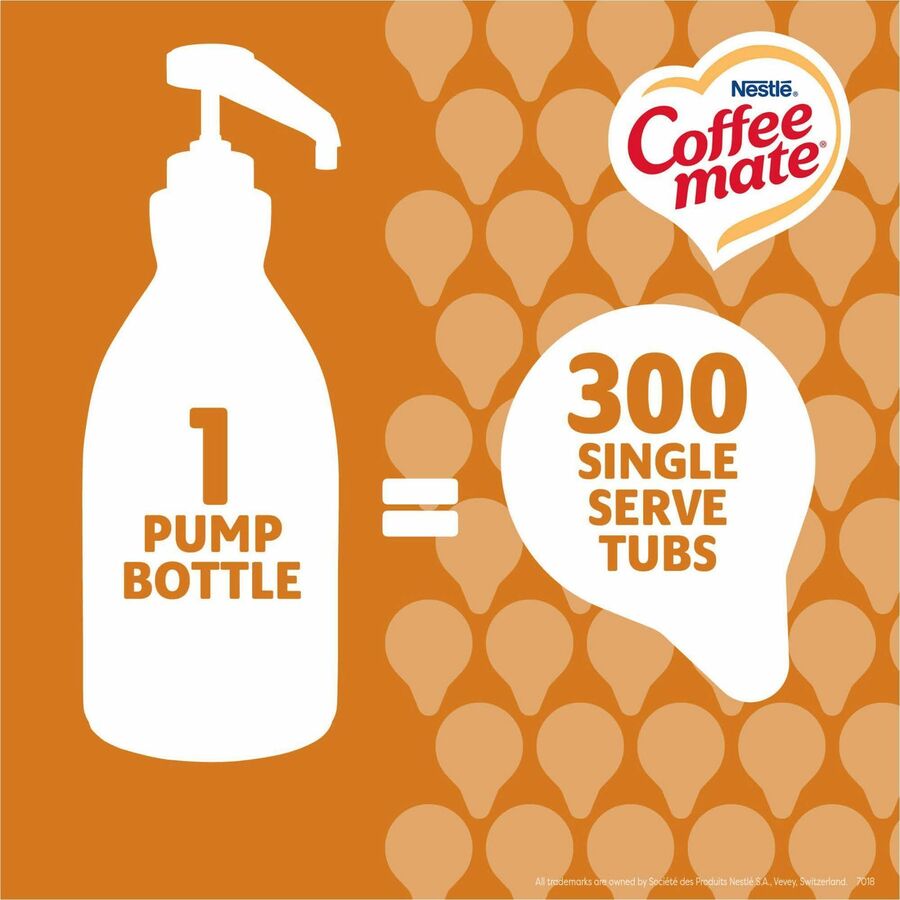 Coffee mate Salted Caramel Chocolate Liquid Concentrate Coffee Creamer, Pump Bottle, 50.70 fl oz (1.50 L), 300 Servings, 1 Each