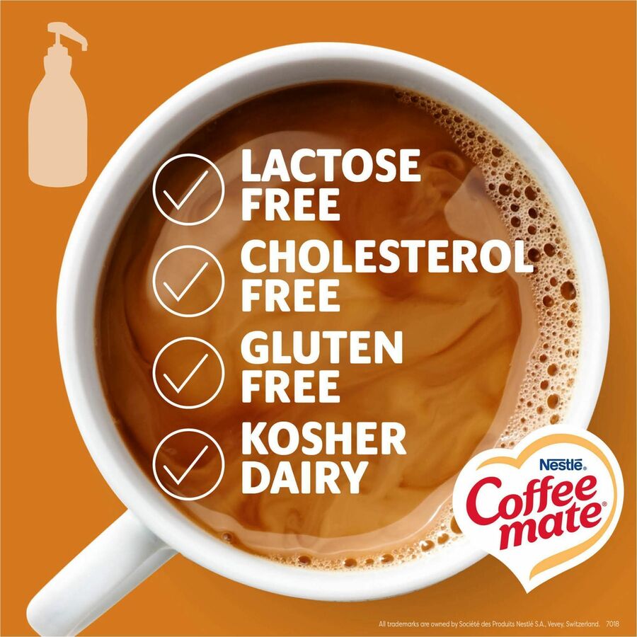 Coffee mate Salted Caramel Chocolate Liquid Concentrate Coffee Creamer, Pump Bottle, 50.70 fl oz (1.50 L), 300 Servings, 1 Each