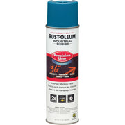 Rust-Oleum Industrial Choice Precision Line Marking Paint, Caution Blue, 17 fl oz, 1 Each