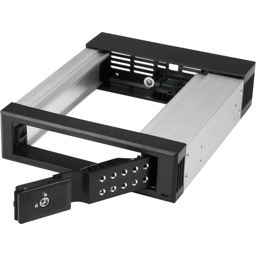 StarTech.com Drive Bay Adapter for 5.25" Serial Attached SCSI (SAS), SATA/600 - Serial ATA/600 Host Interface Internal - Black