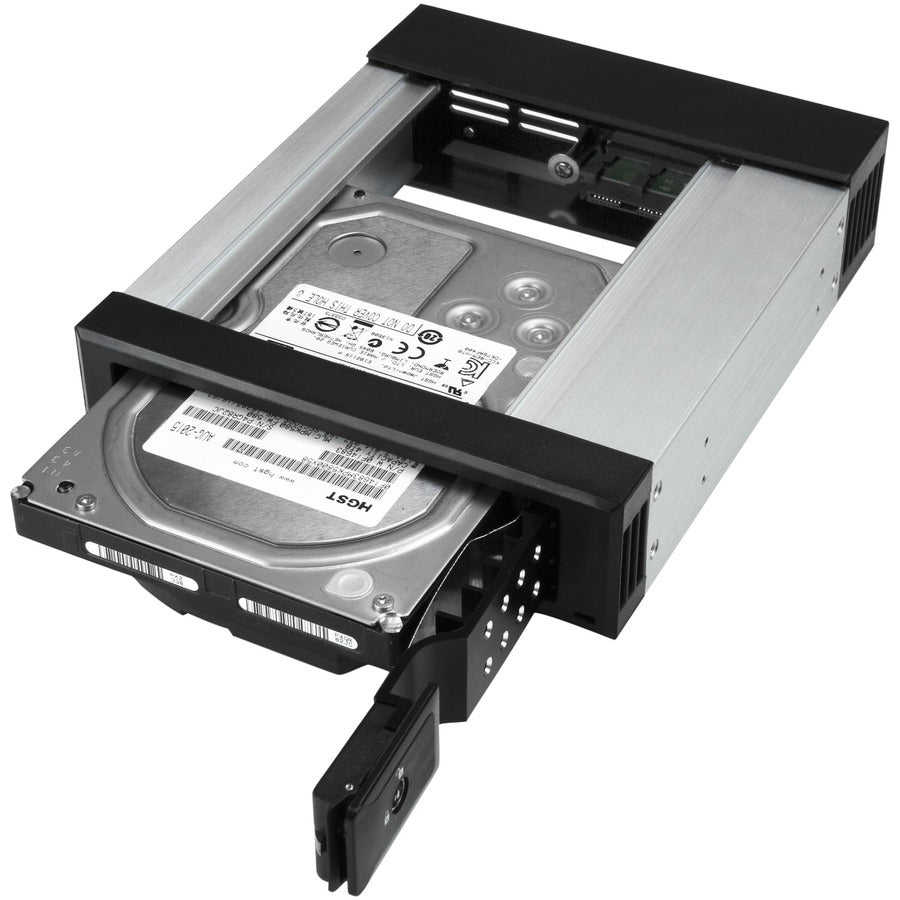 StarTech.com Drive Bay Adapter for 5.25" Serial Attached SCSI (SAS), SATA/600 - Serial ATA/600 Host Interface Internal - Black