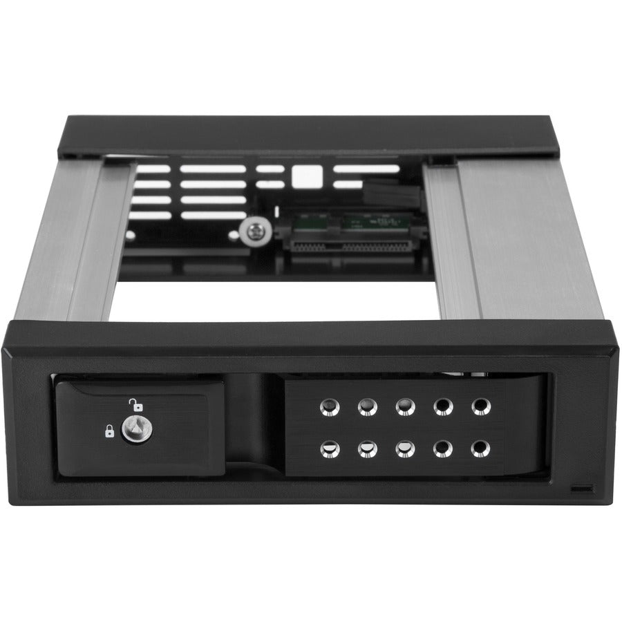 StarTech.com Drive Bay Adapter for 5.25" Serial Attached SCSI (SAS), SATA/600 - Serial ATA/600 Host Interface Internal - Black