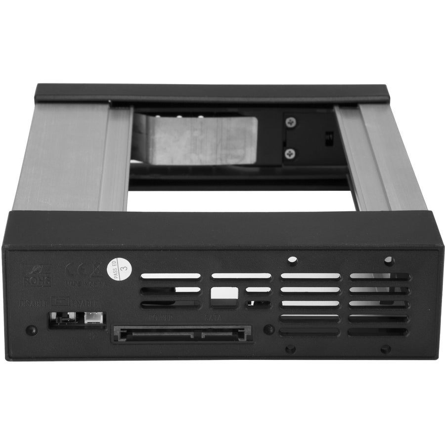 StarTech.com Drive Bay Adapter for 5.25" Serial Attached SCSI (SAS), SATA/600 - Serial ATA/600 Host Interface Internal - Black