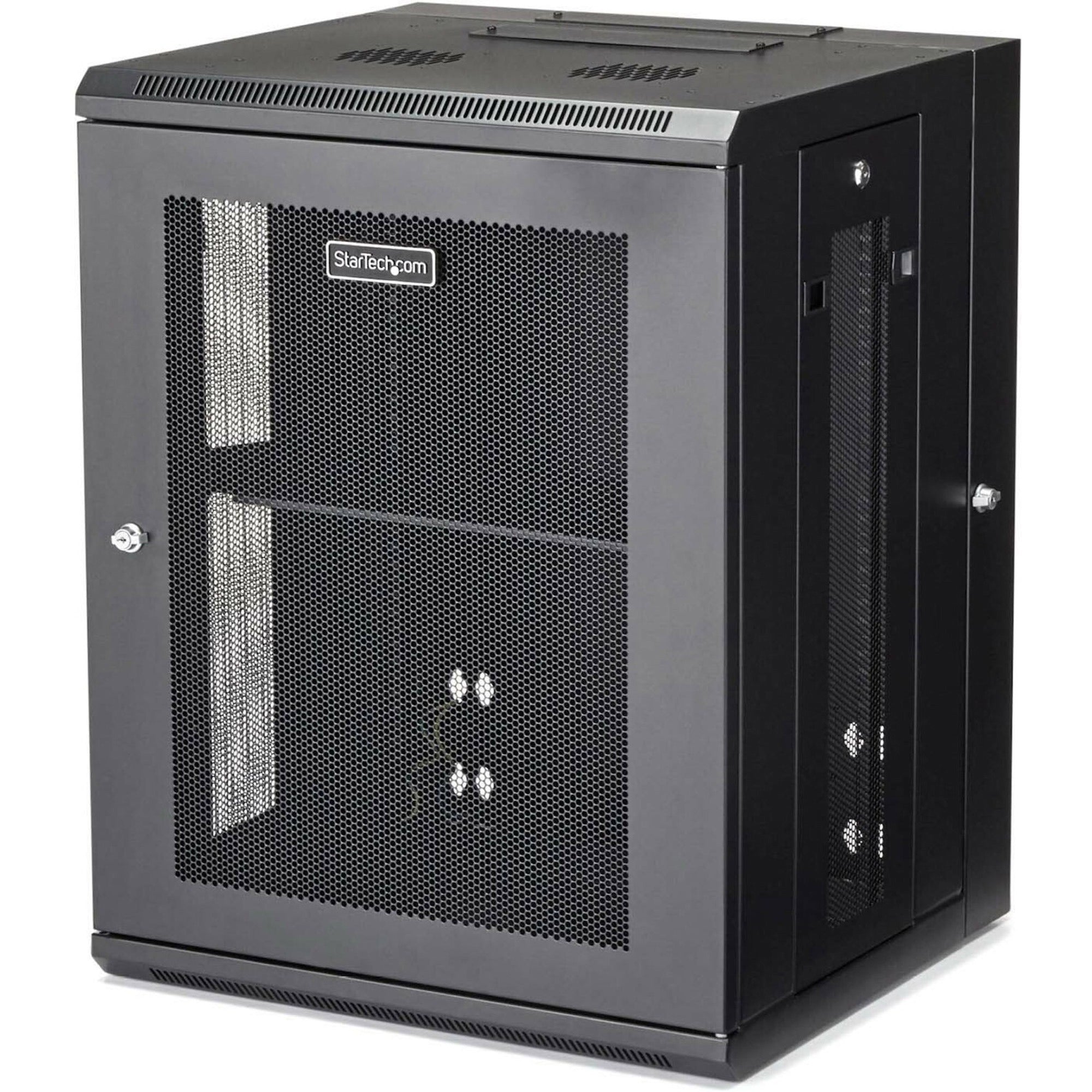 StarTech.com 15U Wall-Mount Server Rack Cabinet - 16.1 in. Deep - Hinged