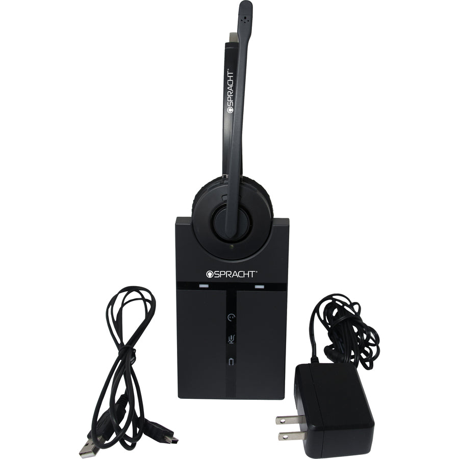 Mono - Wireless - DECT 6.0 - 350 ft - 32 Ohm - 300 Hz to 3.40 kHz - Over-the-head - Monaural - Supra-aural - Noise Canceling