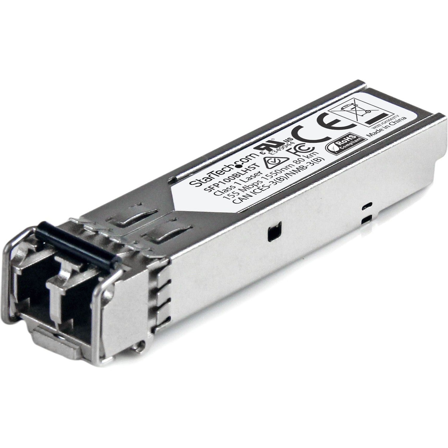 StarTech.com MSA Compliant SFP Transceiver Module - 100BASELH