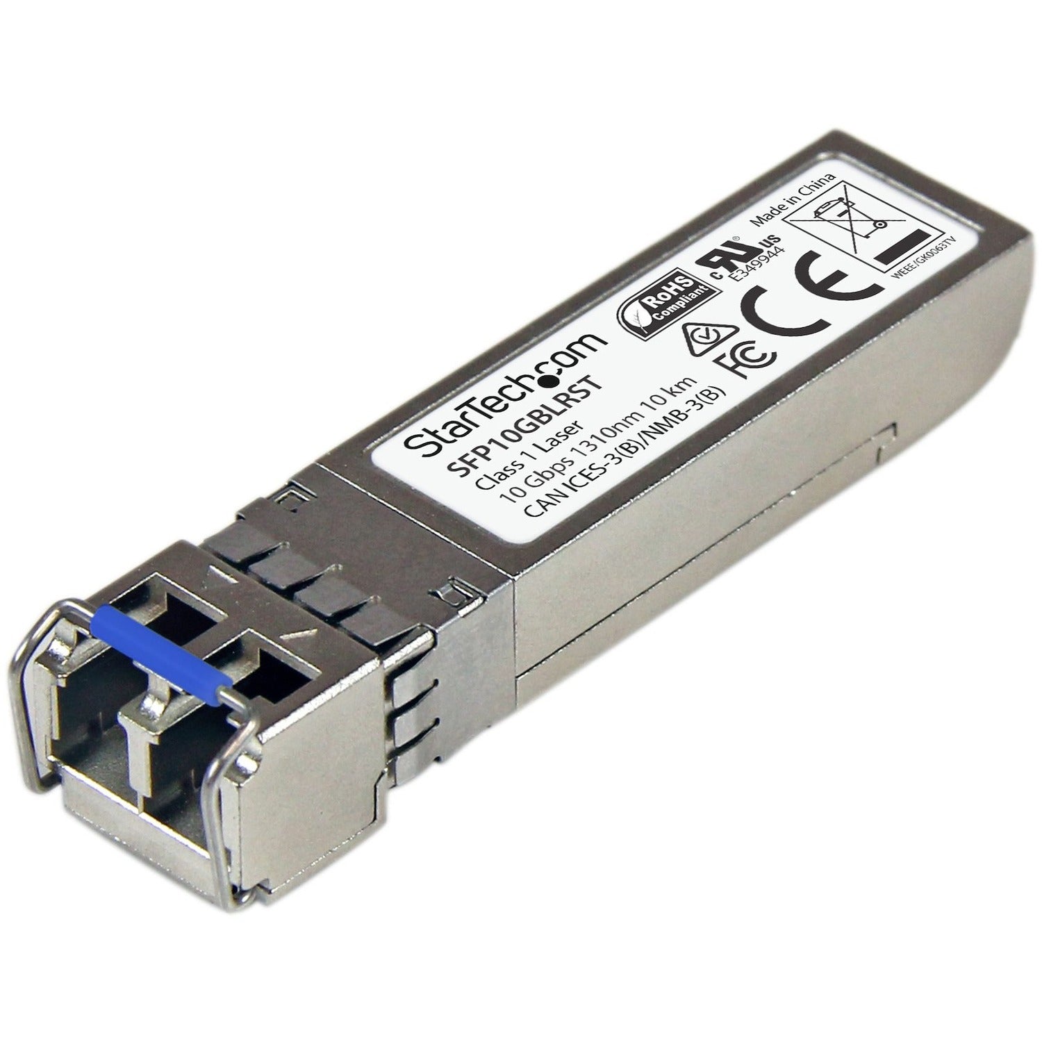 StarTech.com SFP+ Module, 10GBase-LR, Single-Mode, LC Duplex, 10Gbps, Hot-Swappable, 1 Each