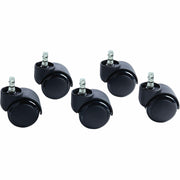 2.19" Diameter - 120 lb Load Capacity - Polyurethane - Matte Black - 1 Set