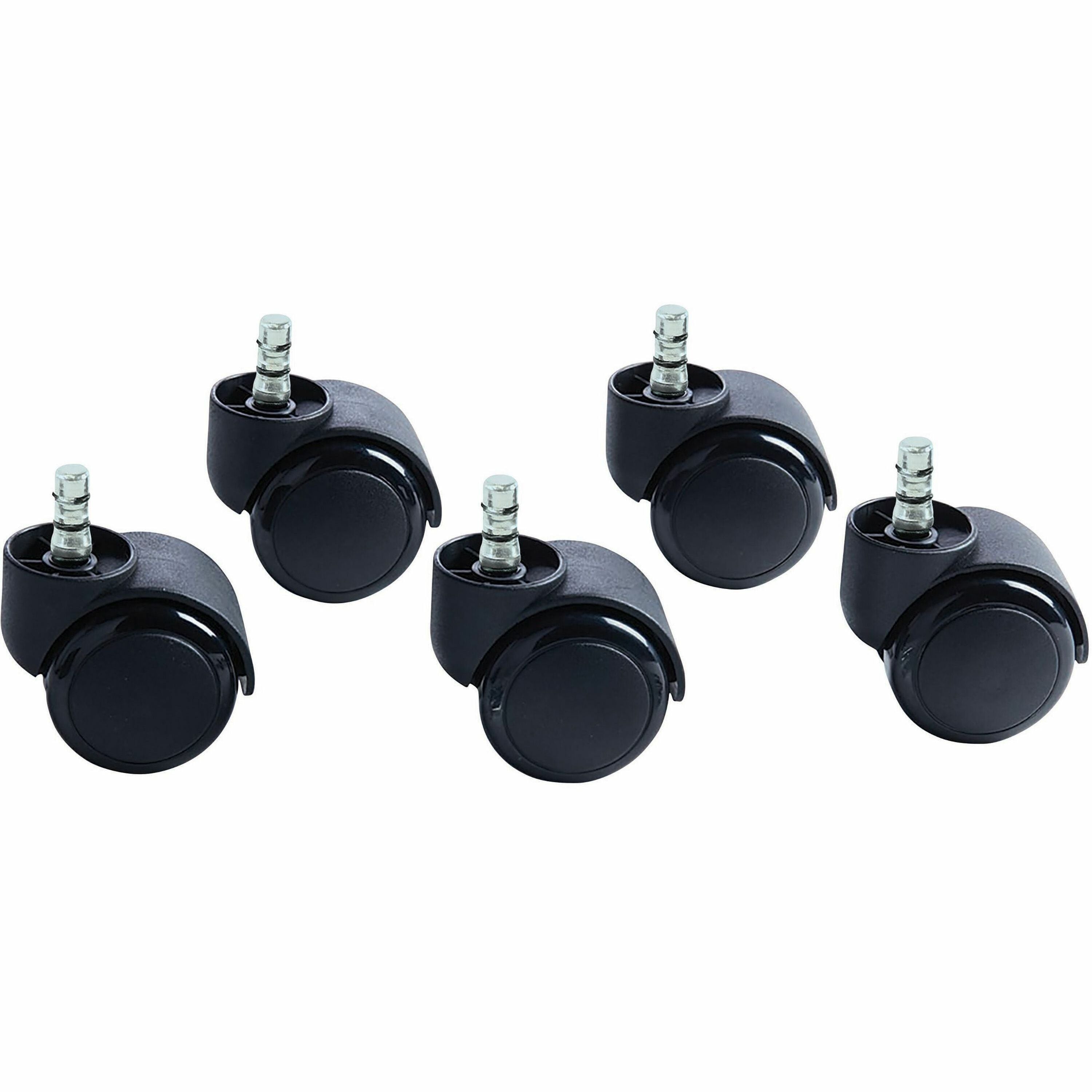 2.19" Diameter - 120 lb Load Capacity - Polyurethane - Matte Black - 1 Set
