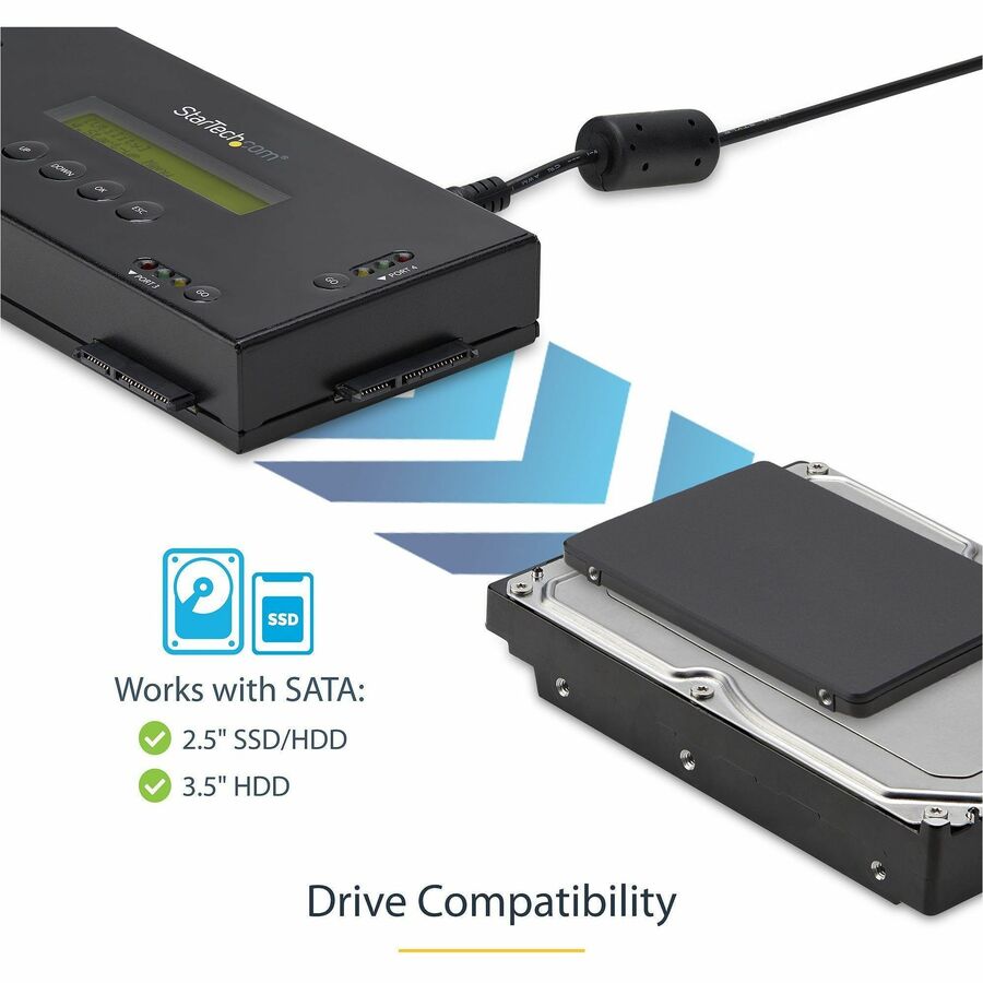 StarTech.com Hard Drive Eraser for 2.5 or 3.5 in. SATA Drives - 4-Bay - Standalone