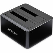 StarTech.com Dual-Bay SATA Drive Dock, Supports 2 x 2.5"/3.5" SSDs/HDDs, USB 3.1 Type B, UASP, Hot Swappable, Black, 1 Each