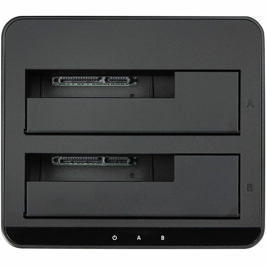 StarTech.com Dual-Bay SATA Drive Dock, Supports 2 x 2.5"/3.5" SSDs/HDDs, USB 3.1 Type B, UASP, Hot Swappable, Black, 1 Each