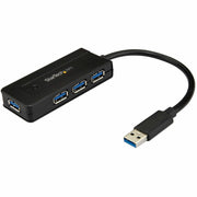 StarTech.com 4-Port USB 3.0 Hub - Mini Hub with Charge Port - Includes Power Adapter