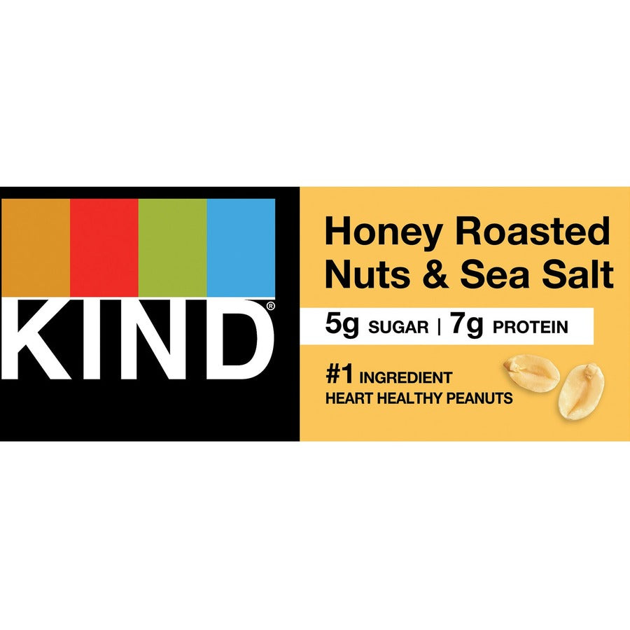 Trans Fat Free, High-fiber, Low Sodium, Dairy-free, Gluten-free - Honey Roasted Nuts & Sea Salt - 1.41 oz - 1 Box