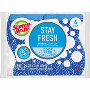 Scotch-Brite Scrub Dots Non-Scratch Sponge, Blue, 4.8" x 6.5" x 2.5", 1 Pack