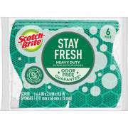 Scotch-Brite Scrub Dots Heavy-duty Scrub Sponge, Green, 2.5" x 6.2" x 4.7", 1 Pack