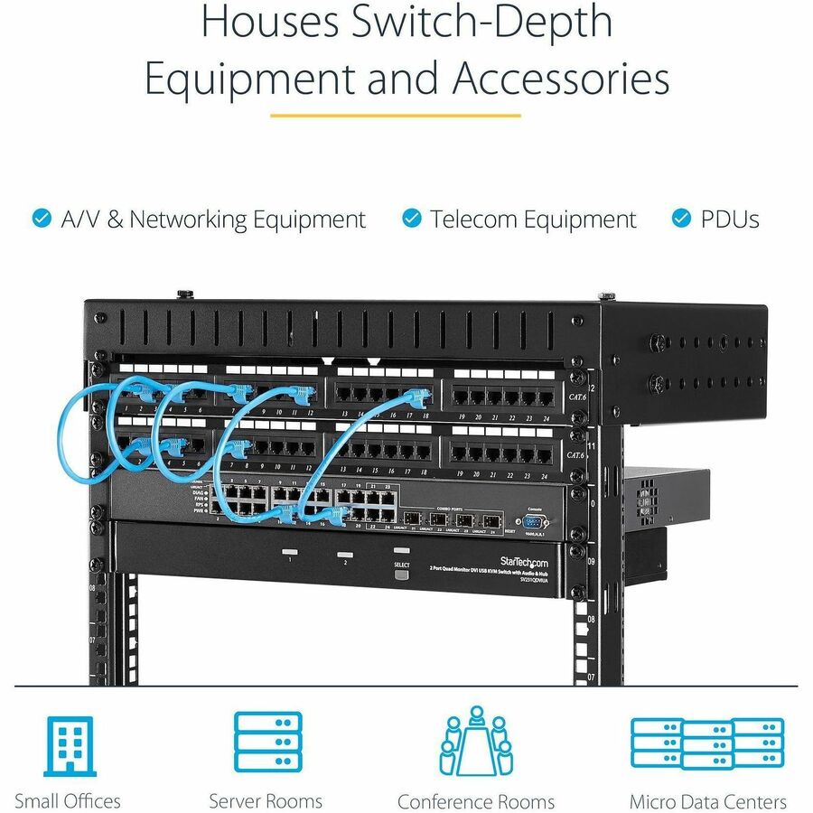 StarTech.com 12U Wall Mount Server Rack- Equipment Rack - 12 - 20 in. Depth