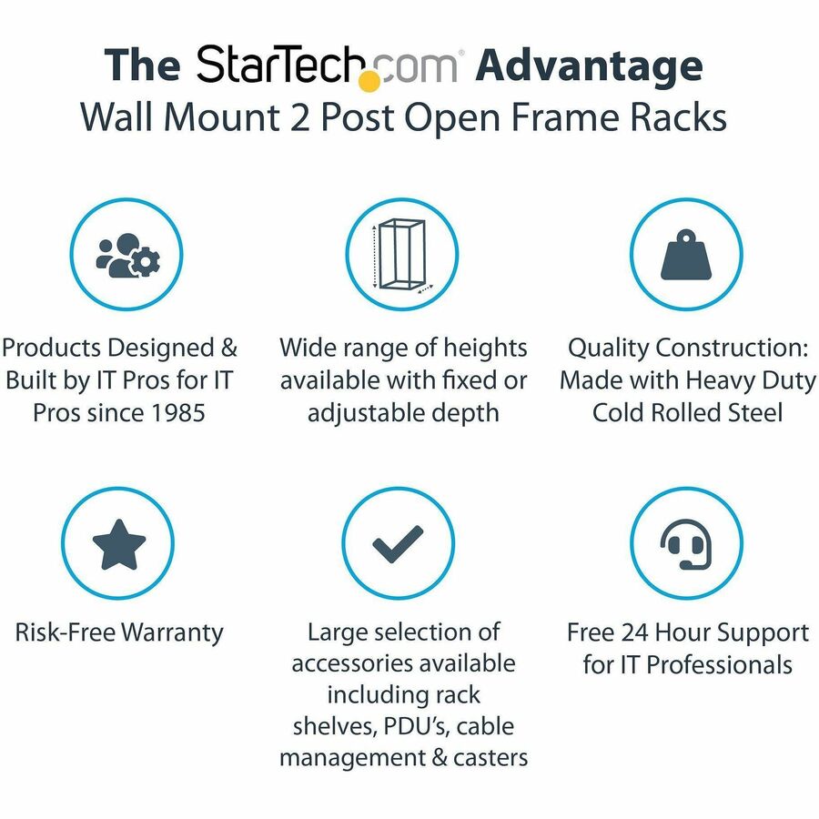 StarTech.com 12U Wall Mount Server Rack- Equipment Rack - 12 - 20 in. Depth