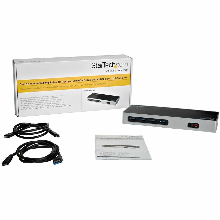 StarTech.com Dual-4K Docking Station with 6 x USB 3.0 Ports