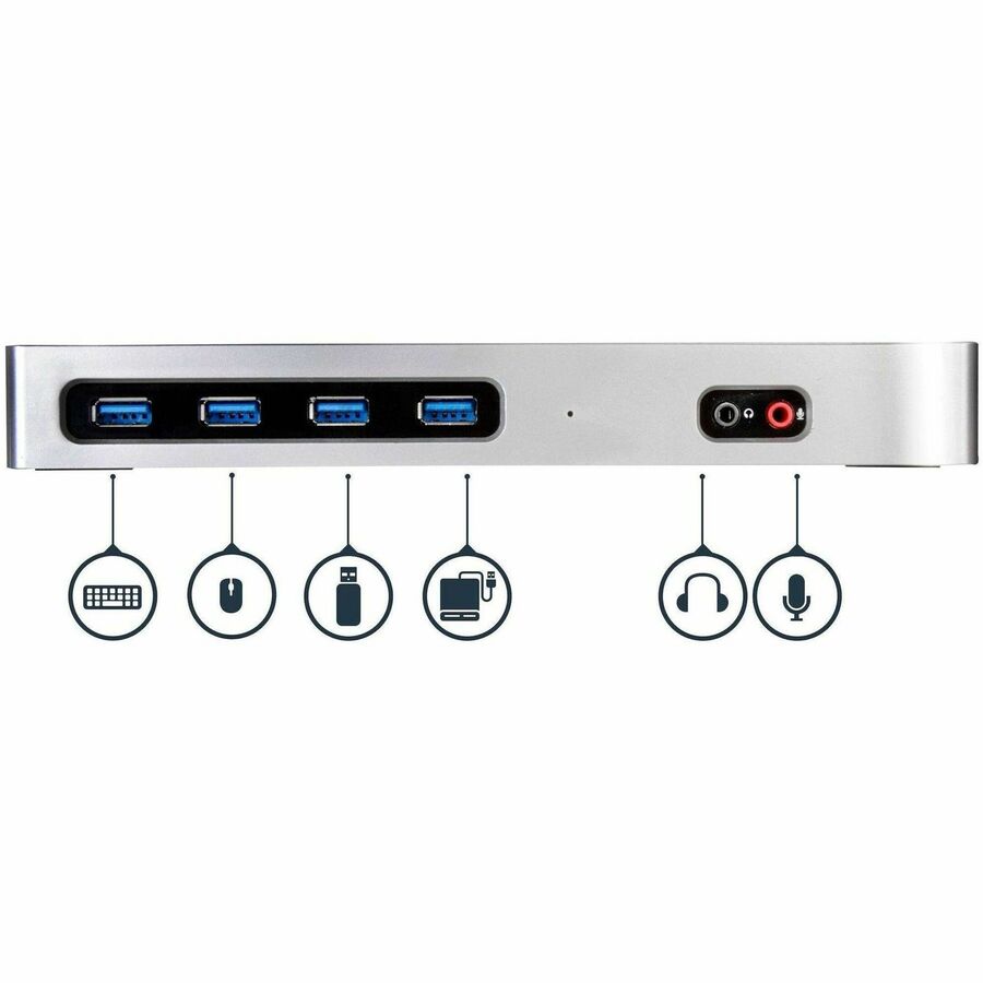 StarTech.com Dual-4K Docking Station with 6 x USB 3.0 Ports