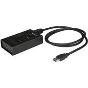 StarTech.com 4-Port USB Hub - Metal - USB-A to 3x USB-A and 1x USB-C - USB 3.0