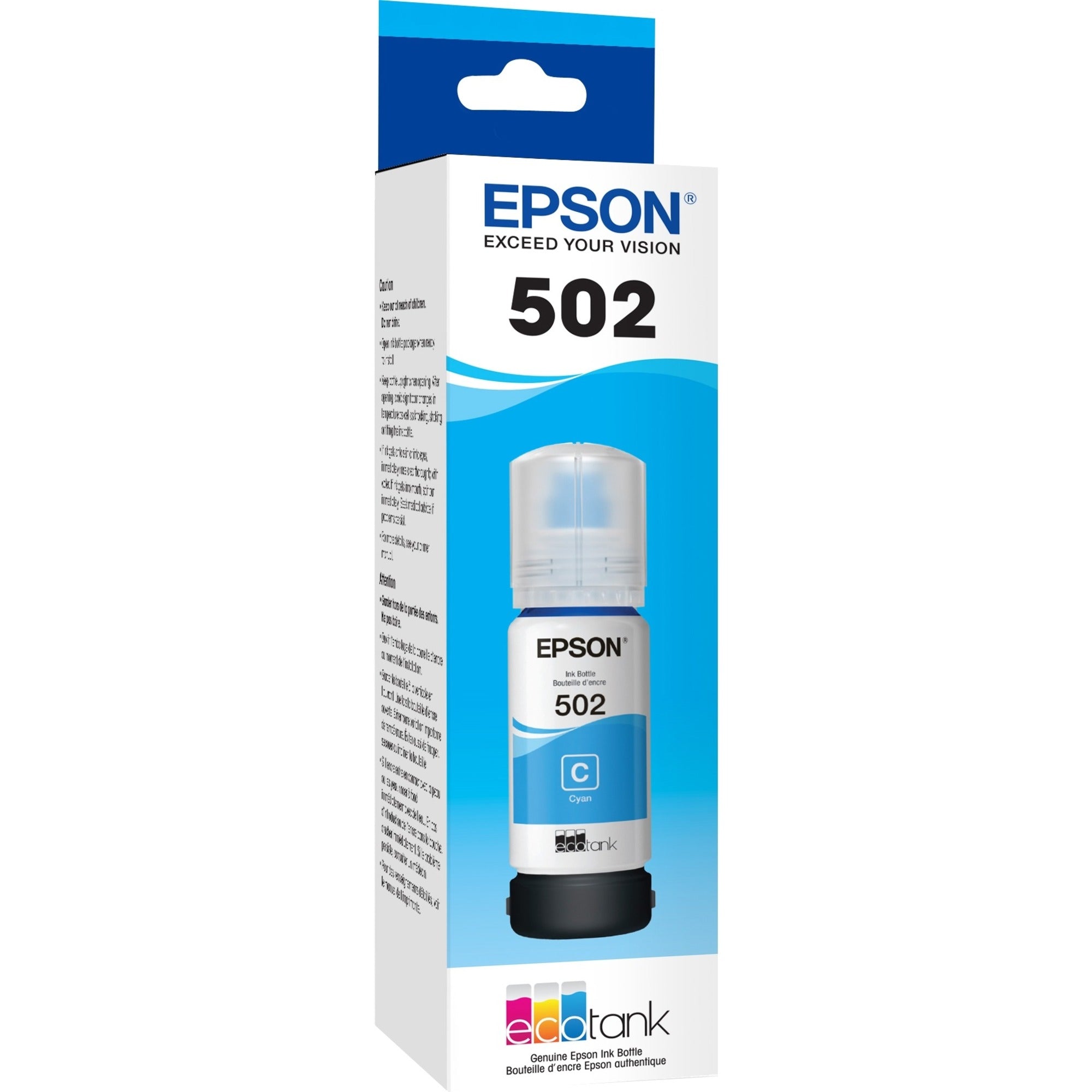 Epson T502, Cyan Ink Bottle