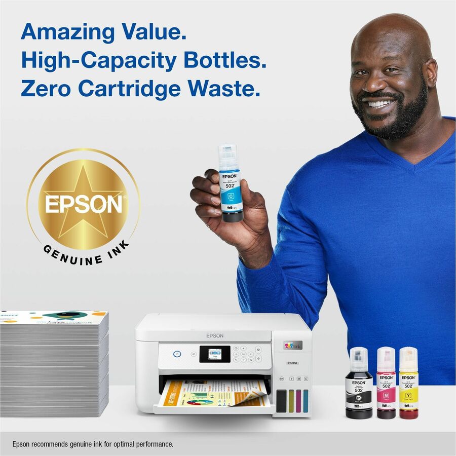 Epson T502, Cyan Ink Bottle