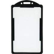 Advantus ID Card Holder, Vertical, Black, Supports 2.13" x 3.38" Media, 25 Pack