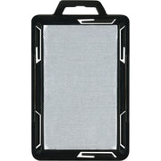 Advantus RFID Blocking Badge Holder, Vertical, Plastic, Black/Clear, Supports 2.13" x 3.38" Media, 20 Pack