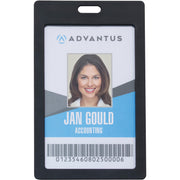 Support 2" x 3.25" Media - Vertical - Plastic - Black - 6 / Pack