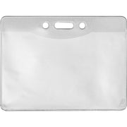 Advantus Government/Military ID Holders, Horizontal, Clear Vinyl, 4" x 2.75", 50 Pack