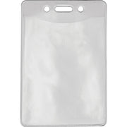 Advantus Government/Military ID Holders, Vertical, Clear Vinyl, Supports 2.88" x 3.88" Media, Durable, 50 Pack