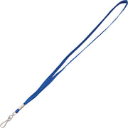 Advantus Metal Clasp Lanyard, 36" Length, Blue, Woven and Metal, 100 per Box