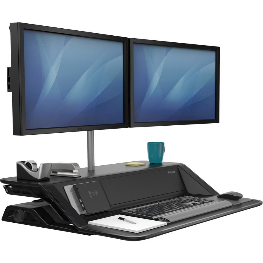 35 lb Load Capacity - 5.50" Height x 32.75" Width x 24.25" Depth - Black - Antimicrobial
