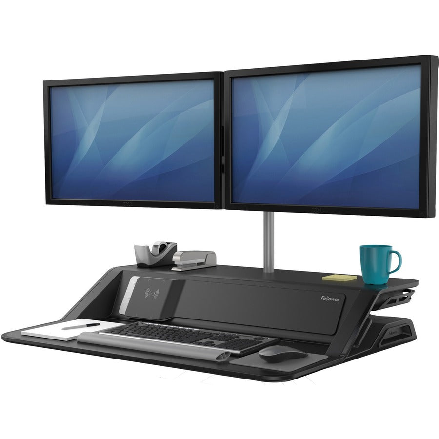 35 lb Load Capacity - 5.50" Height x 32.75" Width x 24.25" Depth - Black - Antimicrobial