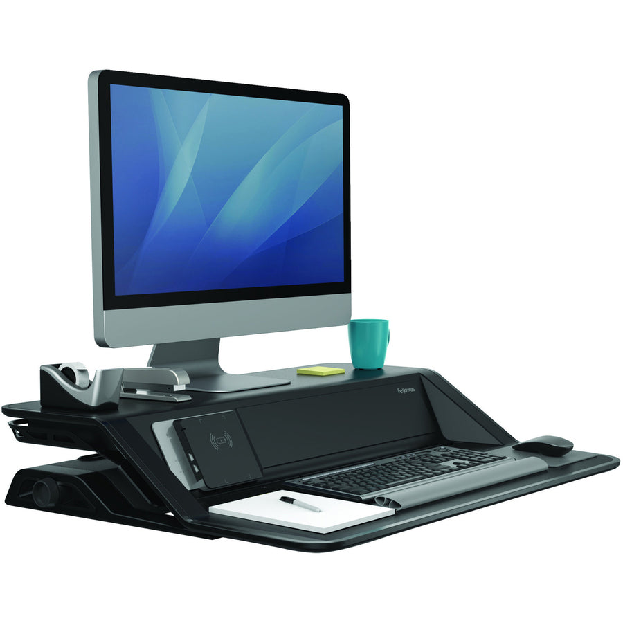 35 lb Load Capacity - 5.50" Height x 32.75" Width x 24.25" Depth - Black - Antimicrobial