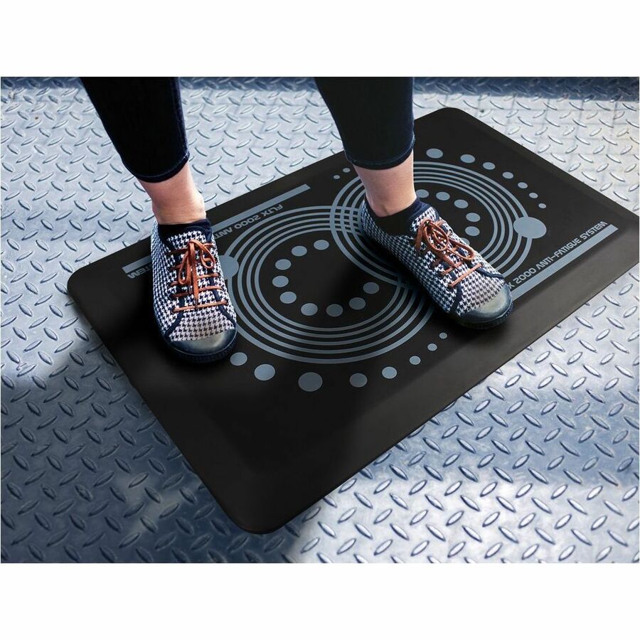 24" Length x 16" Width x 0.700" Depth x 0.700" Thickness - Rectangular - Polyurethane - Black - 1 Each