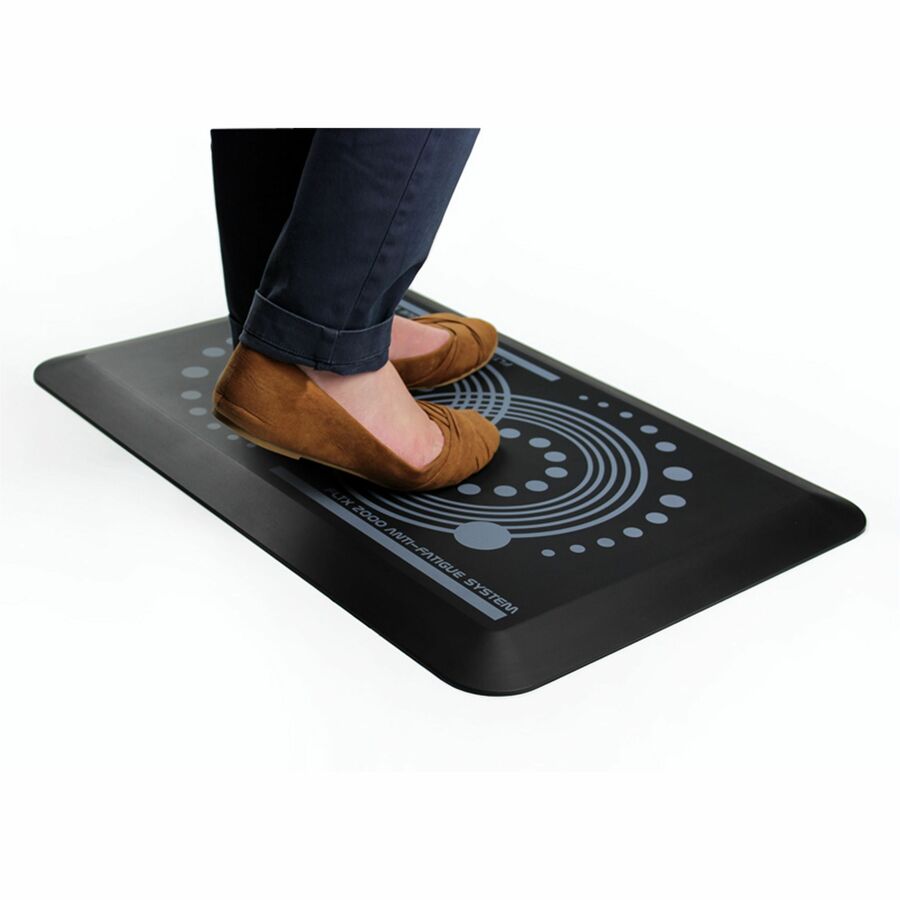 24" Length x 16" Width x 0.700" Depth x 0.700" Thickness - Rectangular - Polyurethane - Black - 1 Each