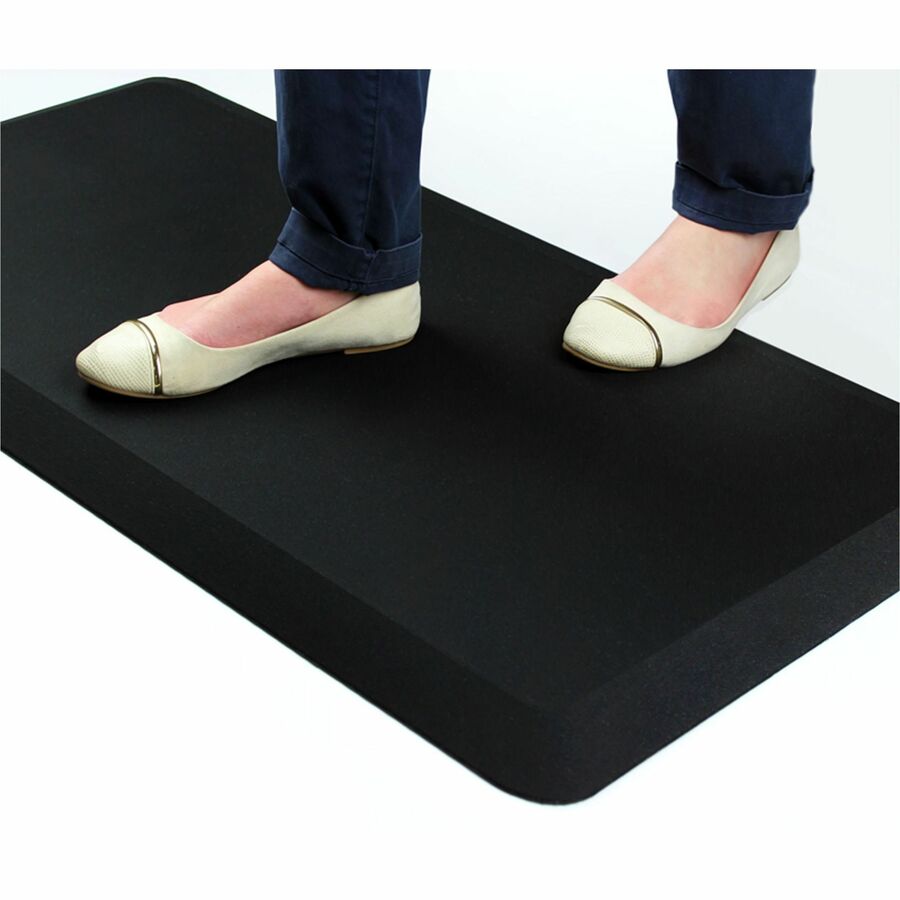 39" Length x 20" Width x 0.800" Depth x 0.800" Thickness - Rectangular - Polyester, Polyurethane - Black - 1 Each