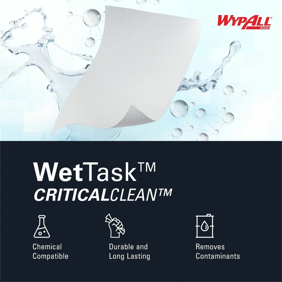 For Multi Surface - Wipe - 6" Length x 12" Width - Disinfectant - White - 140/Roll - 6 / Carton