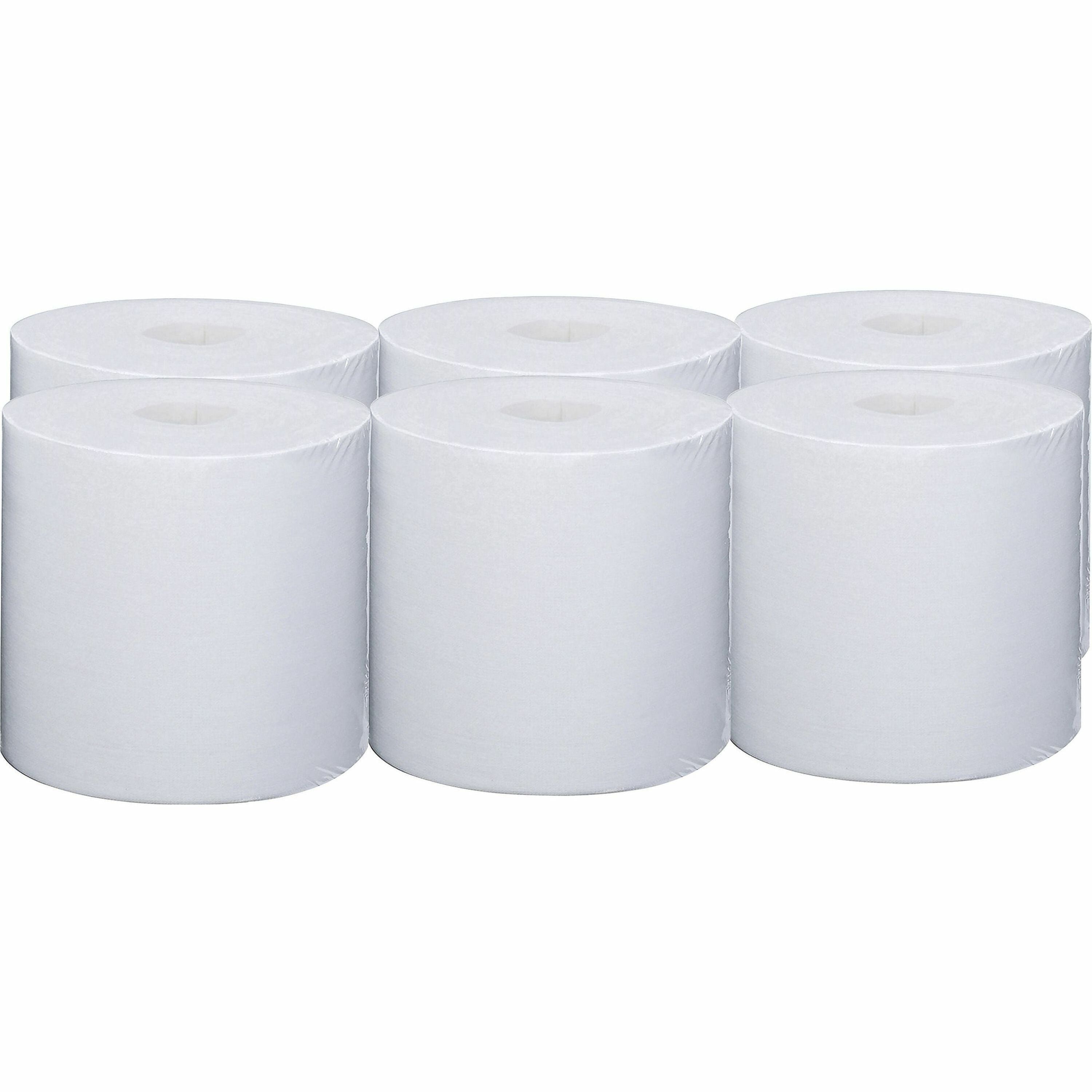 For Multi Surface - Wipe - 6" Length x 12" Width - Disinfectant - White - 140/Roll - 6 / Carton