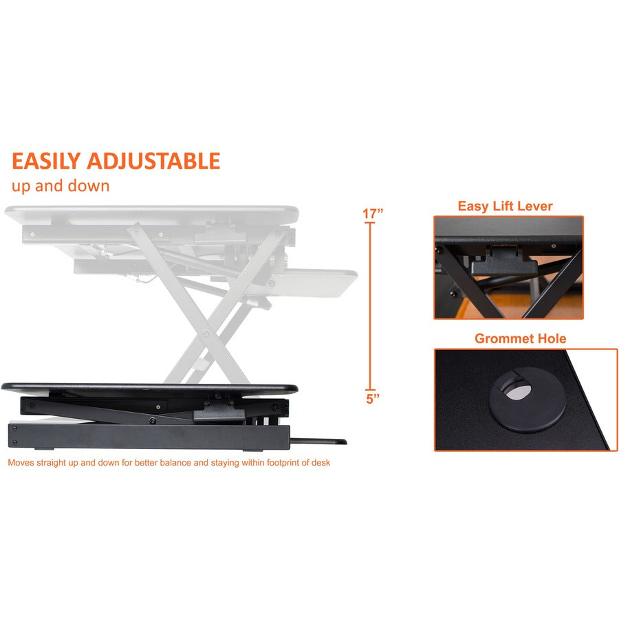 Lorell Adjustable Desk Riser Plus