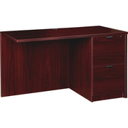 Lorell Prominence 2.0 Right Return, 29"H x 42"W x 24"D, 1" Thick Top, 2 Drawers, Band Edge, Particleboard, Laminate Finish, 1 Each