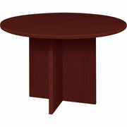Lorell Prominence 2.0 Round Laminate Conference Table - 29" Height x 42" Diameter, x 1" Thickness Top - Material: Thermofused Melamine (TFM), Particleboard - Impact Resistant - 1 Each