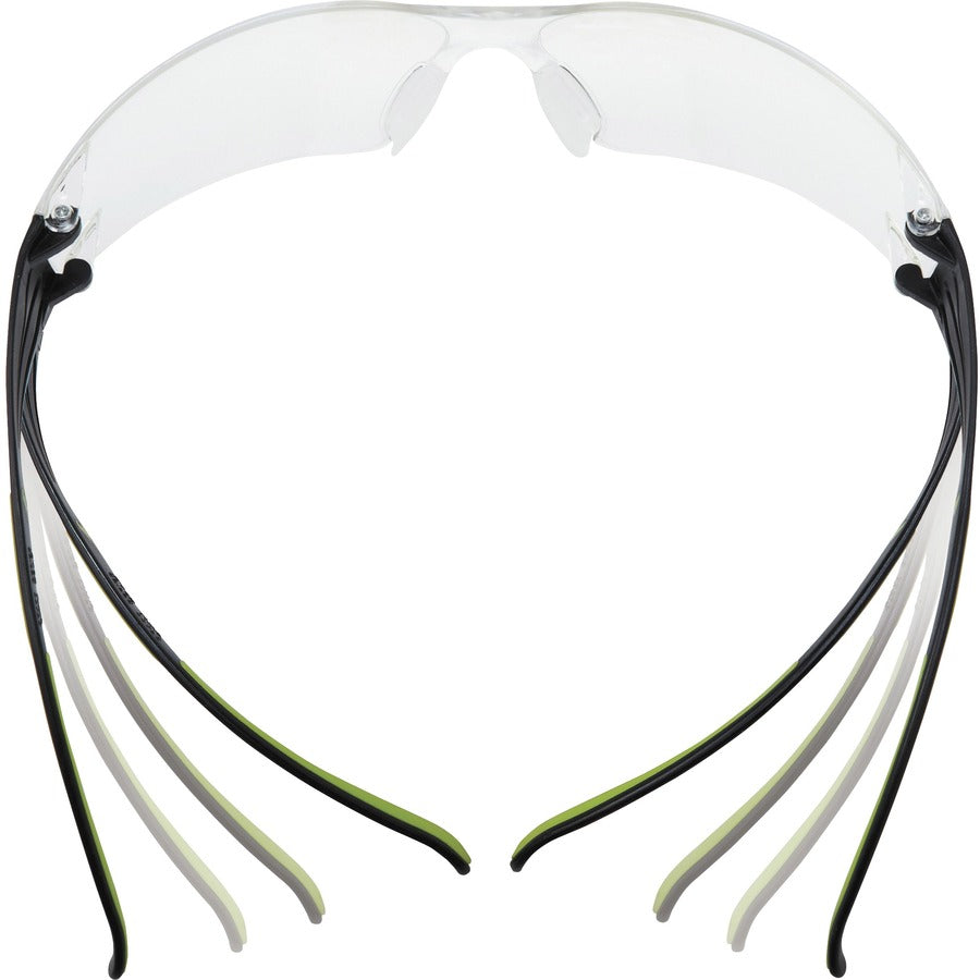 Ultraviolet Protection - Black - Clear Lens - Anti-fog, Lightweight, Nose Bridge, Frameless, Adjustable Nose-piece, Comfortable, Adjustable Temple, Self Adjustable Strap - 1 Each