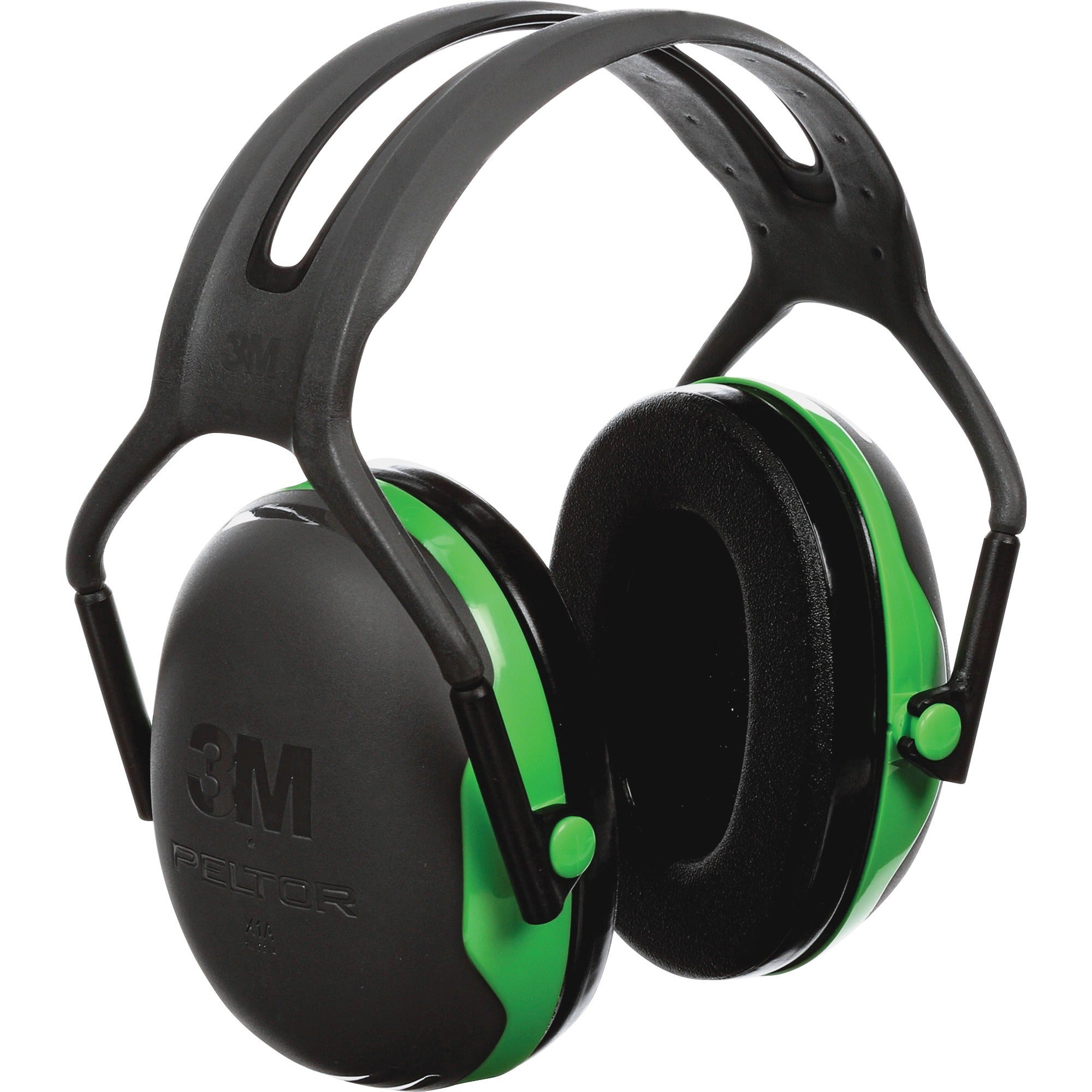 Recommended for: Food Processing, Metalworking, Manufacturing, Printing, Automotive, Construction, Mining, Woodworking, Airport - Noise Reduction Rating Protection - Black/Green - 1 Each