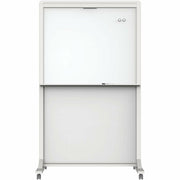 40" (3.3 ft) Width x 68" (5.7 ft) Height - White Painted Steel Surface - White Aluminum, Aluminum Frame - Rectangle - Horizontal - Magnetic - Assembly Required - 1 Each