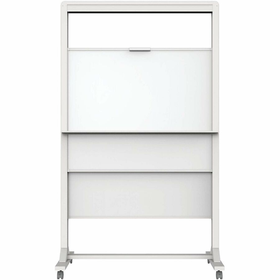40" (3.3 ft) Width x 68" (5.7 ft) Height - White Painted Steel Surface - White Aluminum, Aluminum Frame - Rectangle - Horizontal - Magnetic - Assembly Required - 1 Each