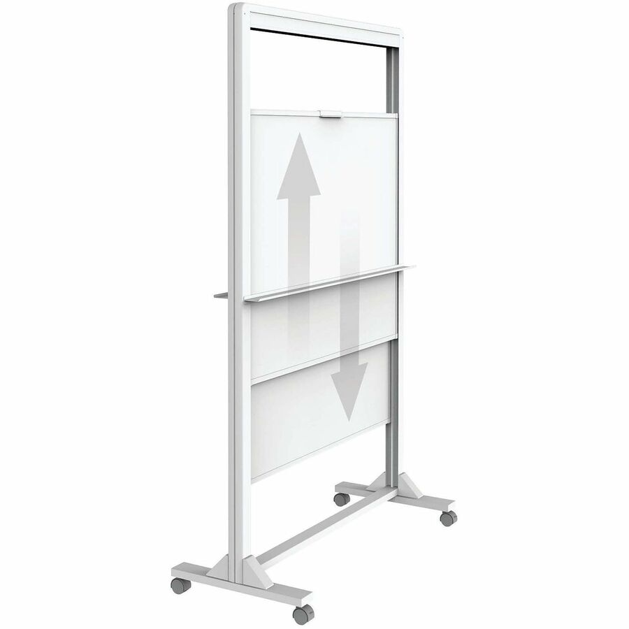 40" (3.3 ft) Width x 68" (5.7 ft) Height - White Painted Steel Surface - White Aluminum, Aluminum Frame - Rectangle - Horizontal - Magnetic - Assembly Required - 1 Each